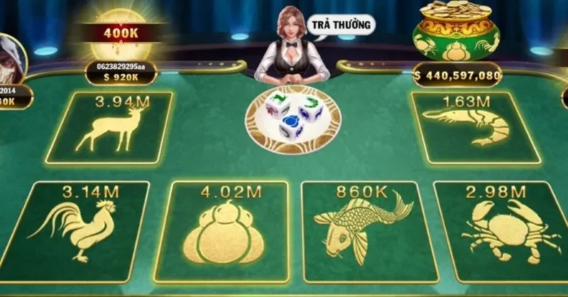 Cách chơi game bầu cua